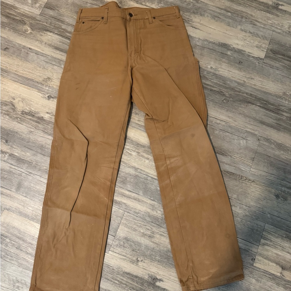 Dickies Brown Cargo Work Pants 34x34